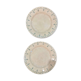 Lot of 2 plates Gien model 503 blue