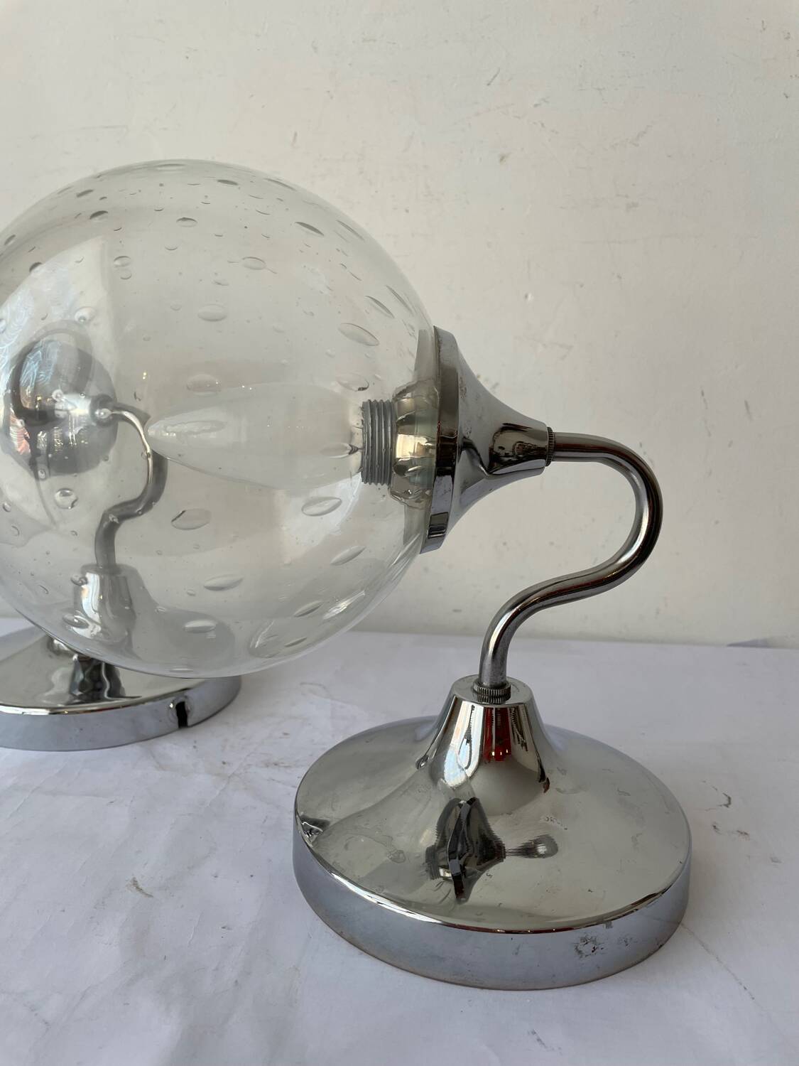 Pair of 60s/70s wall lights