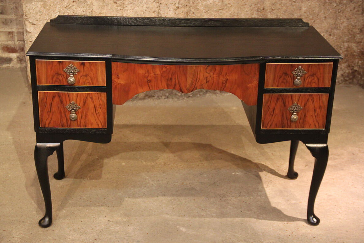 Bureau Anglais noir noyer
