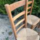 Set de4 chaises paillées