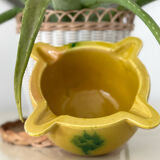 Vintage glazed stoneware mortar