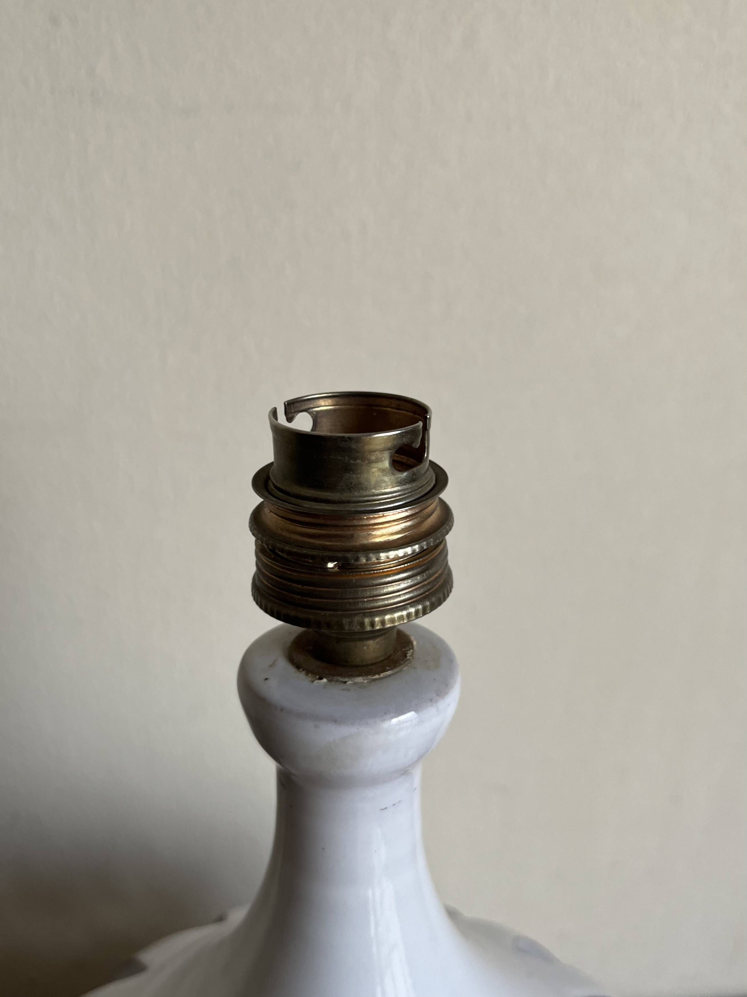 Glazed earth lamp 1960 by Pelletier