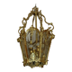 Lanterne a facette en bronze dore