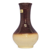 Vintage beige & brown west germany vase bay