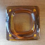 Vintage amber glass empty pocket