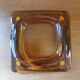 Vintage amber glass empty pocket