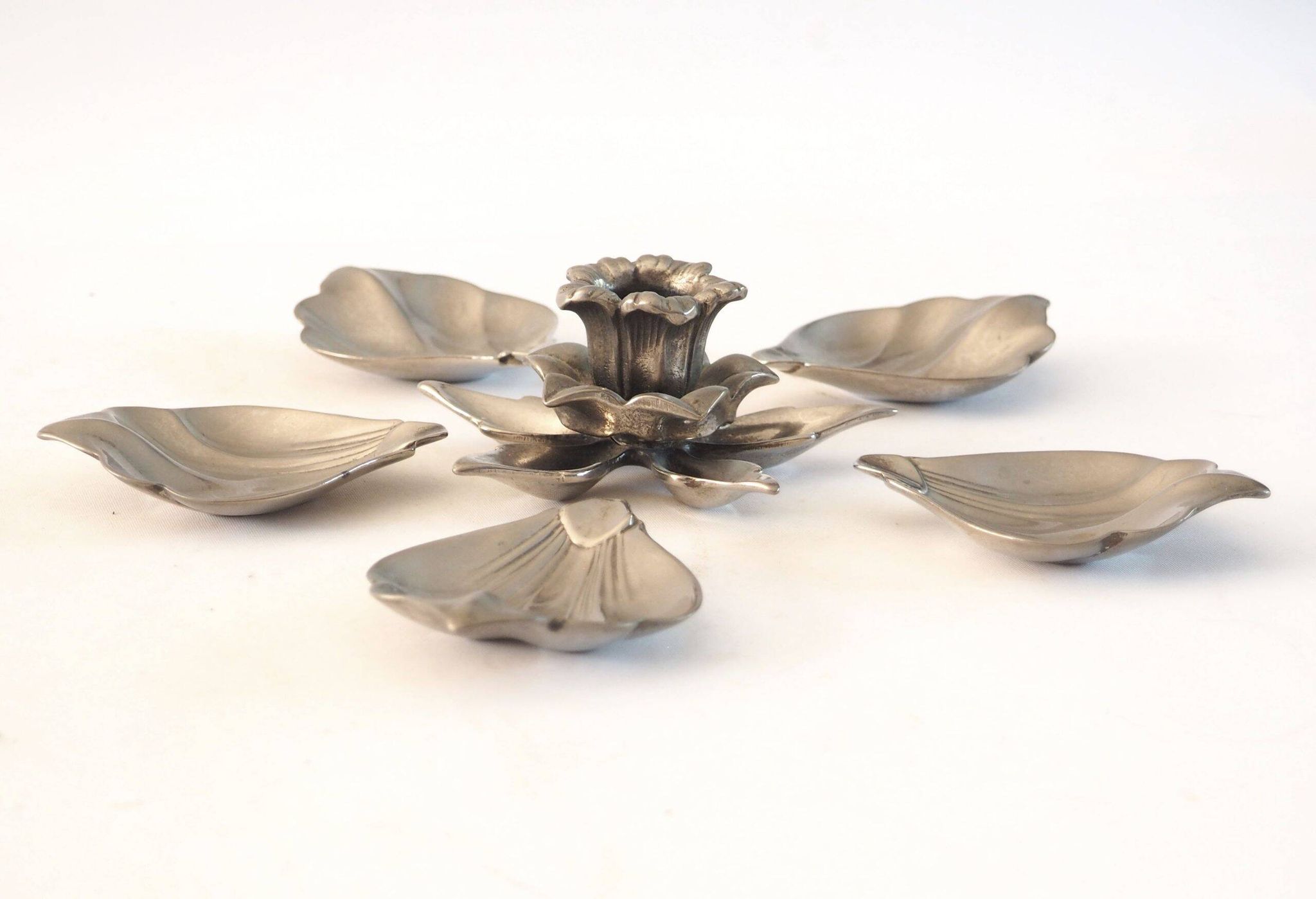 Flower candle holder/ashtray by S. Agudo
