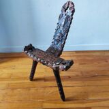 Brutalist tripod chair