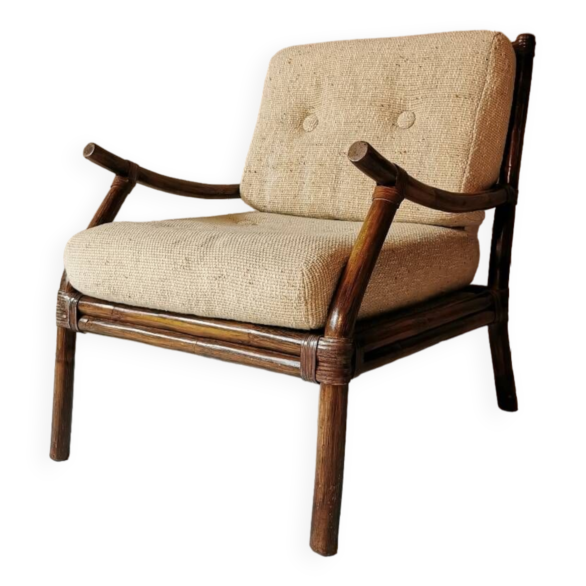 Rattan armchair