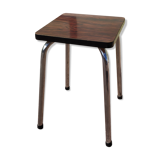 Formica stool, dark wood