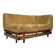 Mid-Century living room sofa in cognac , small model design