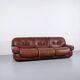 Sapporo leather sofa 1970s by Mobil Girgi publisher