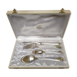 Individual covered boxes in silver metal