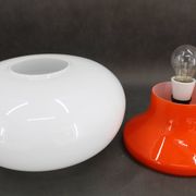 1970s Stepan Tabery Glass Mushroom Table Lamp, Czechoslovakia