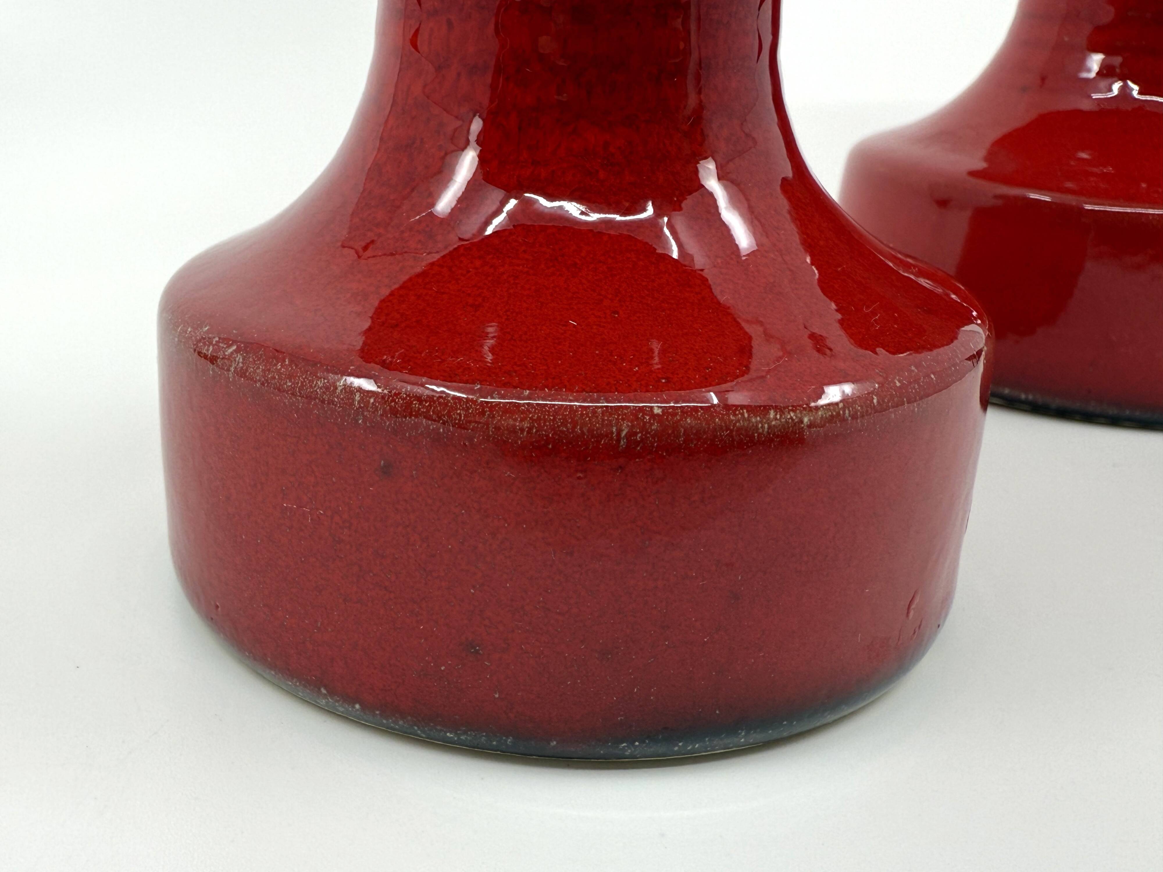 2 Steuler ceramic candle holders • Design Cari Zalloni • Circa 60-70