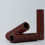 Pottery Mosaic Vases by W. Zimmermann for Ritter Set of 3