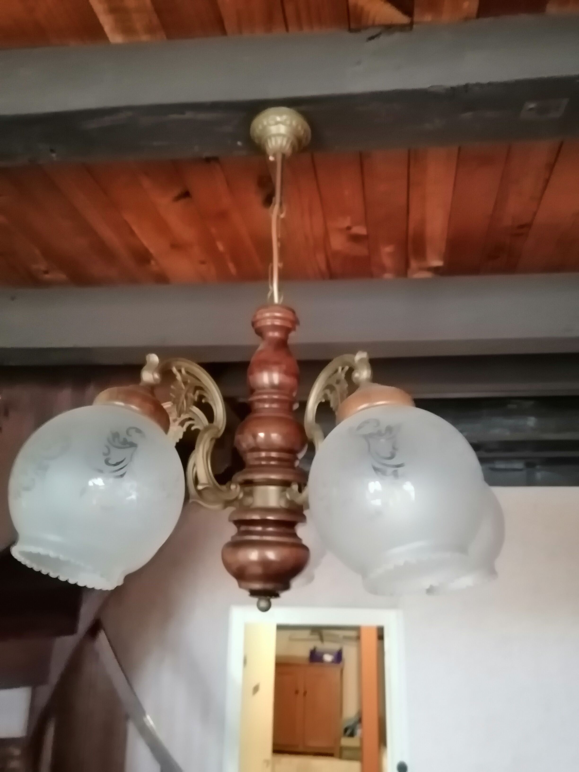 old chandelier 5 branches