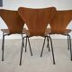 Model 3107 Dining Chairs In Teak By Arne Jacobsen For Fritz Hansen.