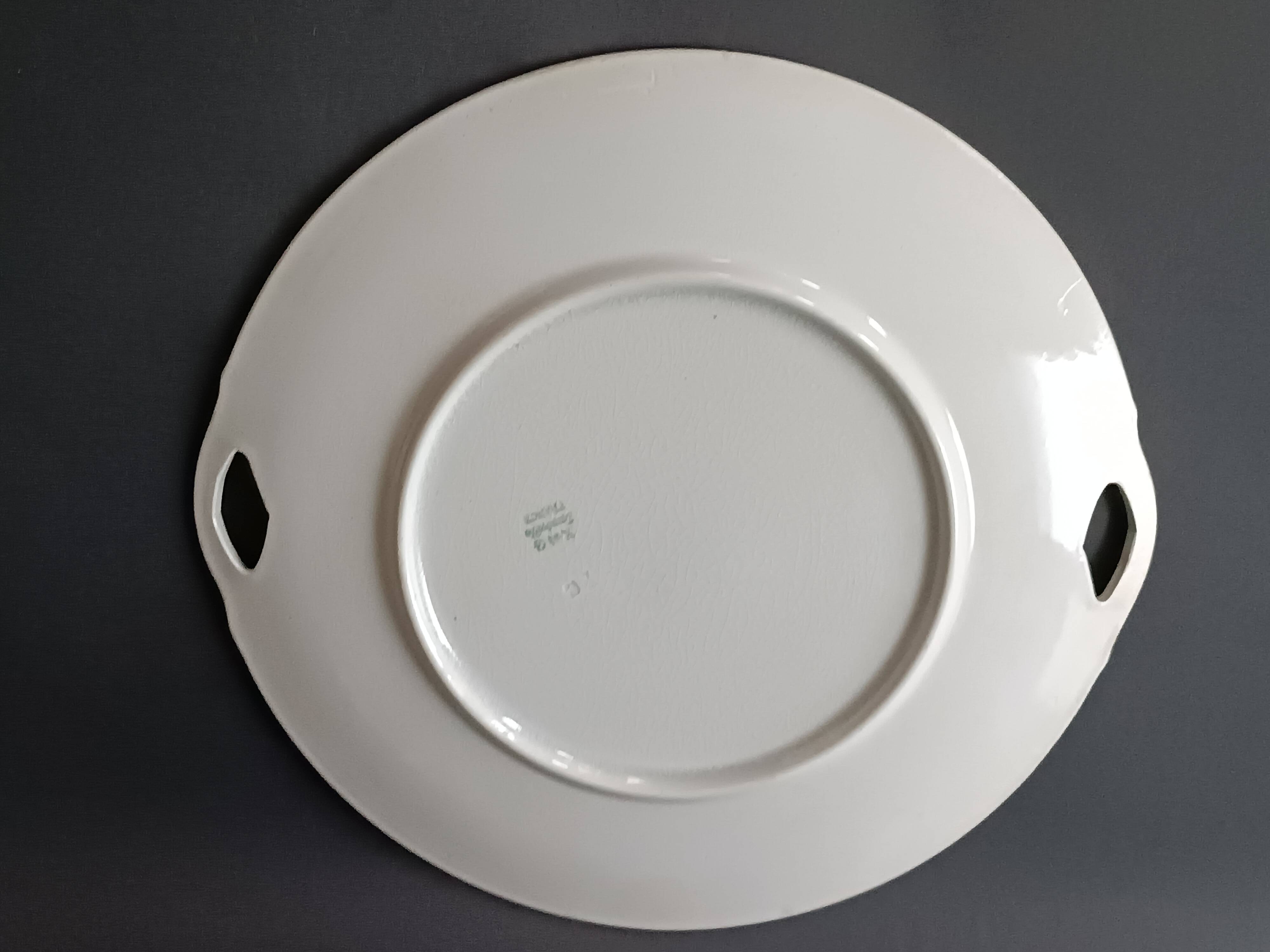 Geo Condé Kg Lunéville flat earthenware fruit holder Joséphine Baker