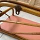 1960s rattan shelf with terracotta top