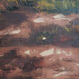 Painting „The Deep in the forest”, Scandinavian design, 1970s