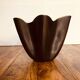 Handkerchief vase signed Elchinger. 1950s black and yellow.