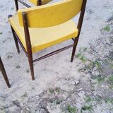 Set of 4 Scandinavian rosewood chairs from the 50s