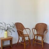 Paire de fauteuils vintage