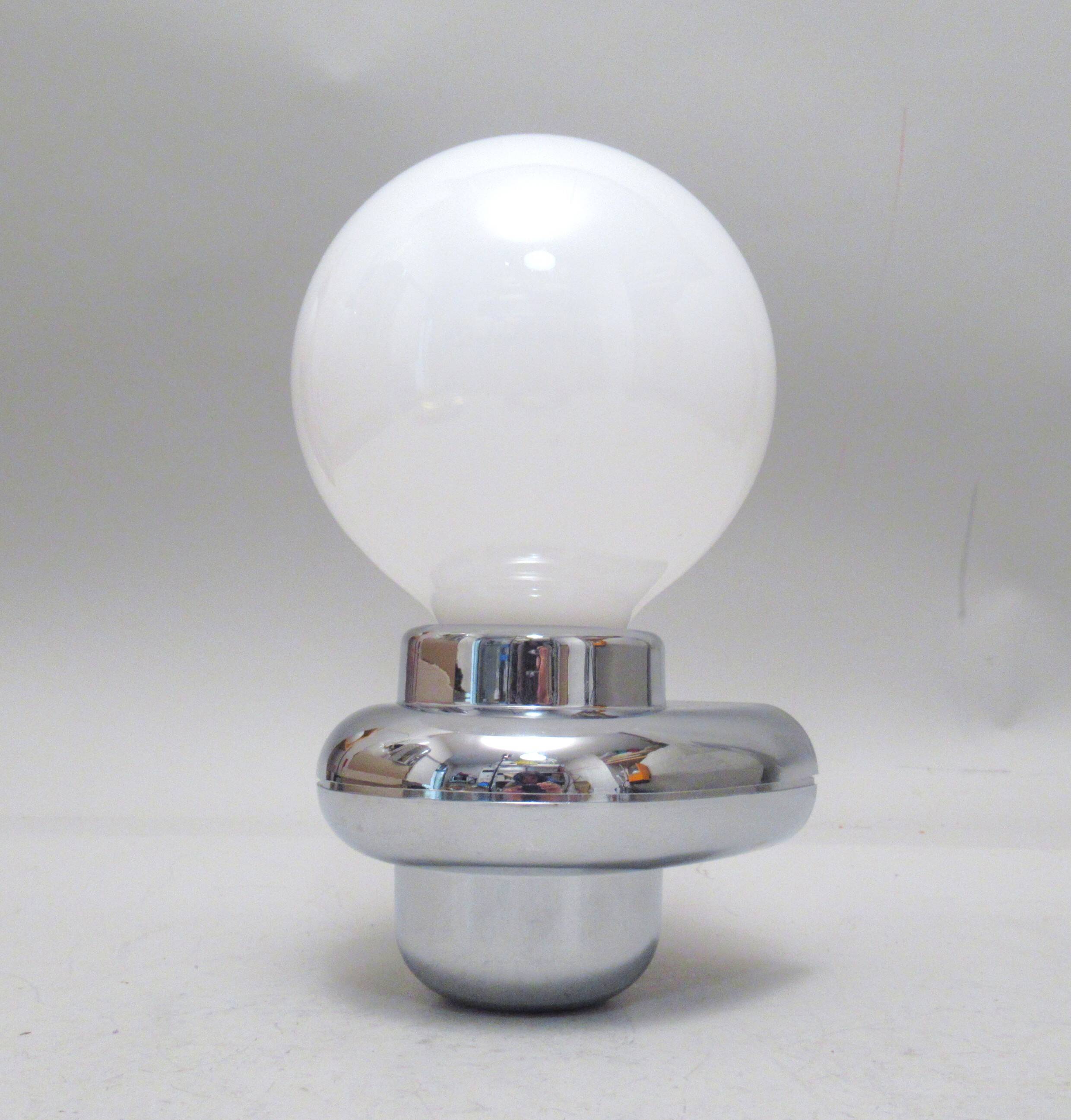 Chrome wall light Allibert from the 1980s
