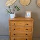 Vintage light oak chest of drawers