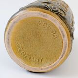 Vintage Scheurich vase from the 60s, yellow and brown Amsterdam decor