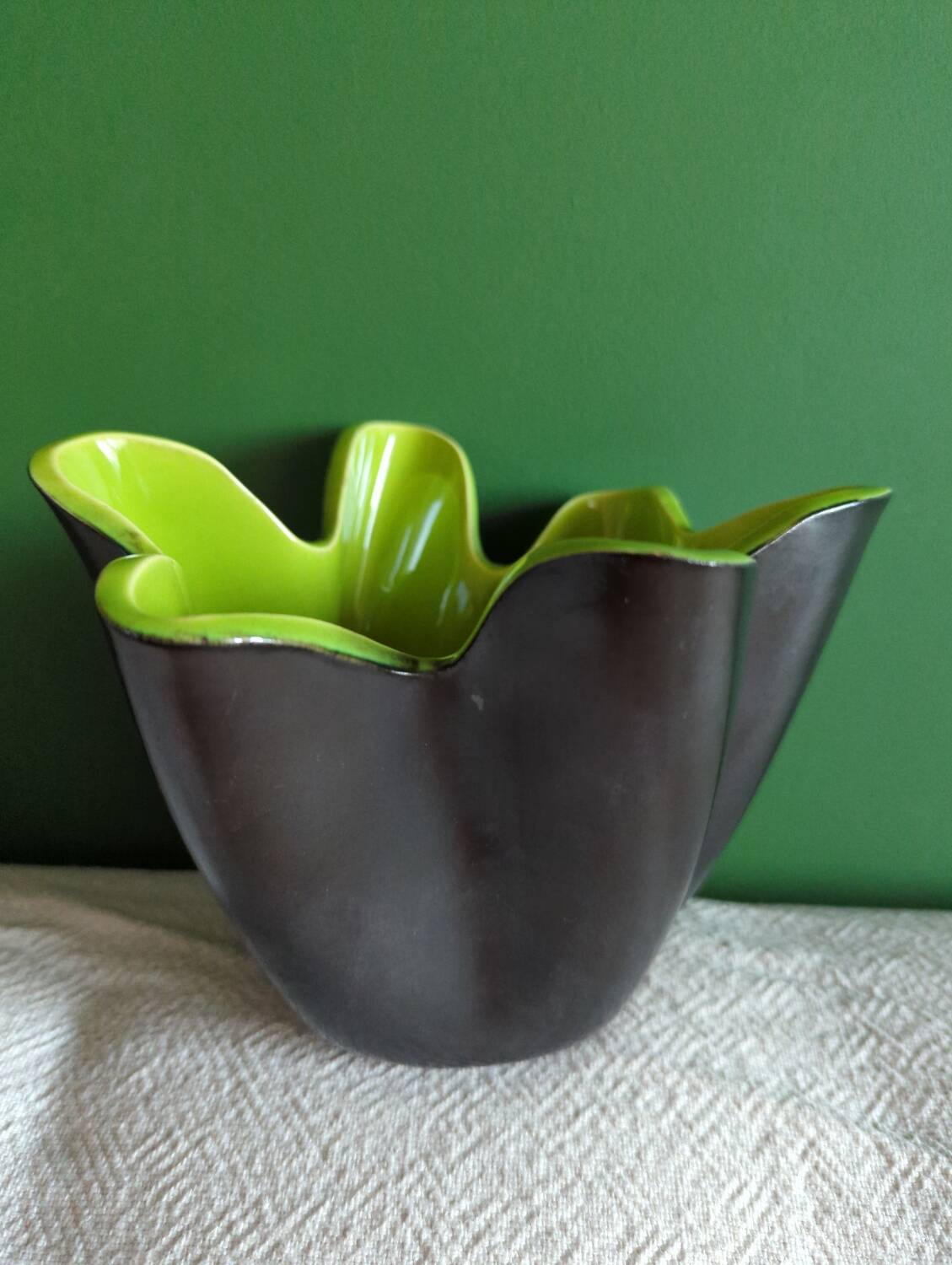 Vase céramique signé Elchinger