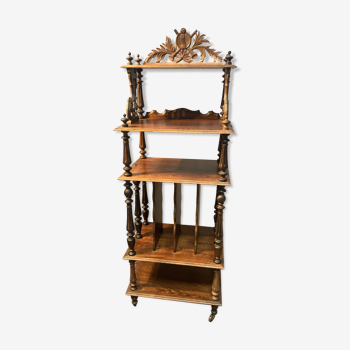 Wooden music shelf napoleon III style