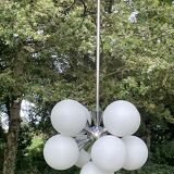 Ceiling lamp chandelier 9 lights Sputnik 1960s