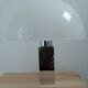 Vintage mushroom lamp, modernist square chrome base.