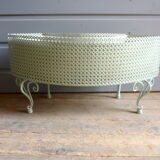 Perforated metal planter from the 1950s