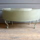 Perforated metal planter from the 1950s