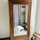 Cabinet with mirrored door in cherry wood, cabinetmaker