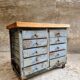 Industrial chest of drawers steel TV sideboard