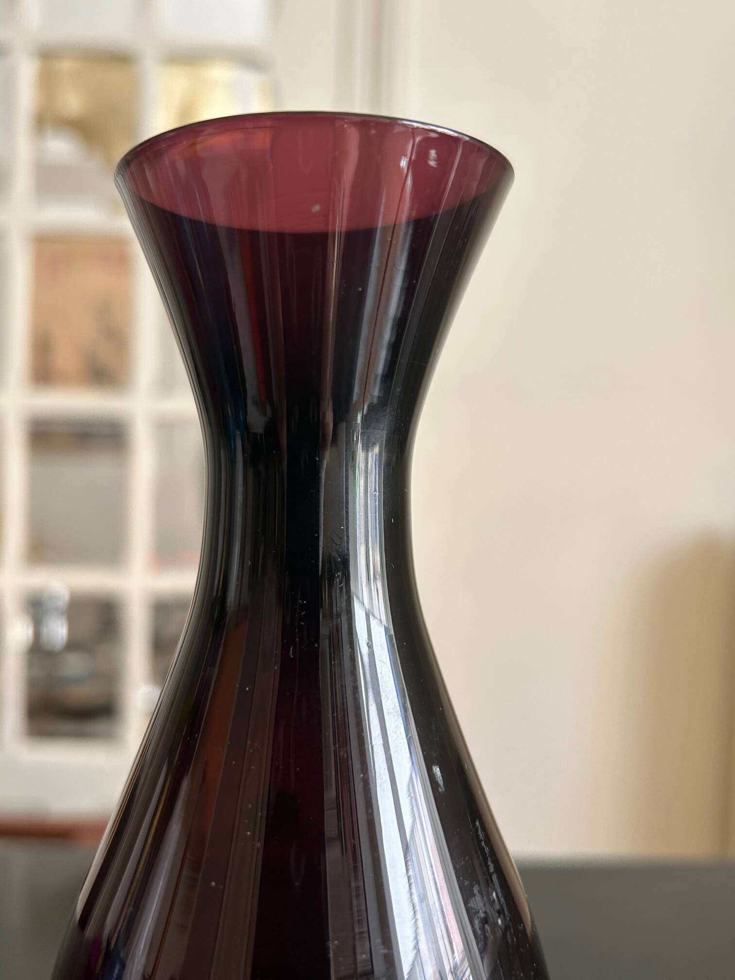 Italian glass vase 1960