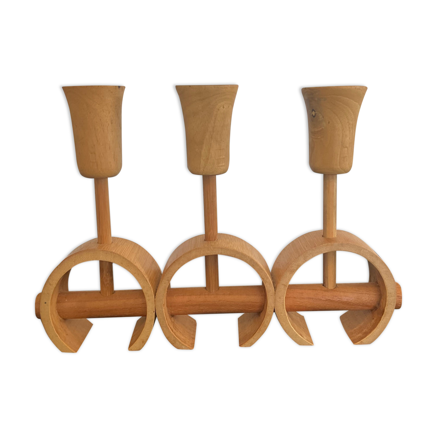 Scandinavian wooden chandelier