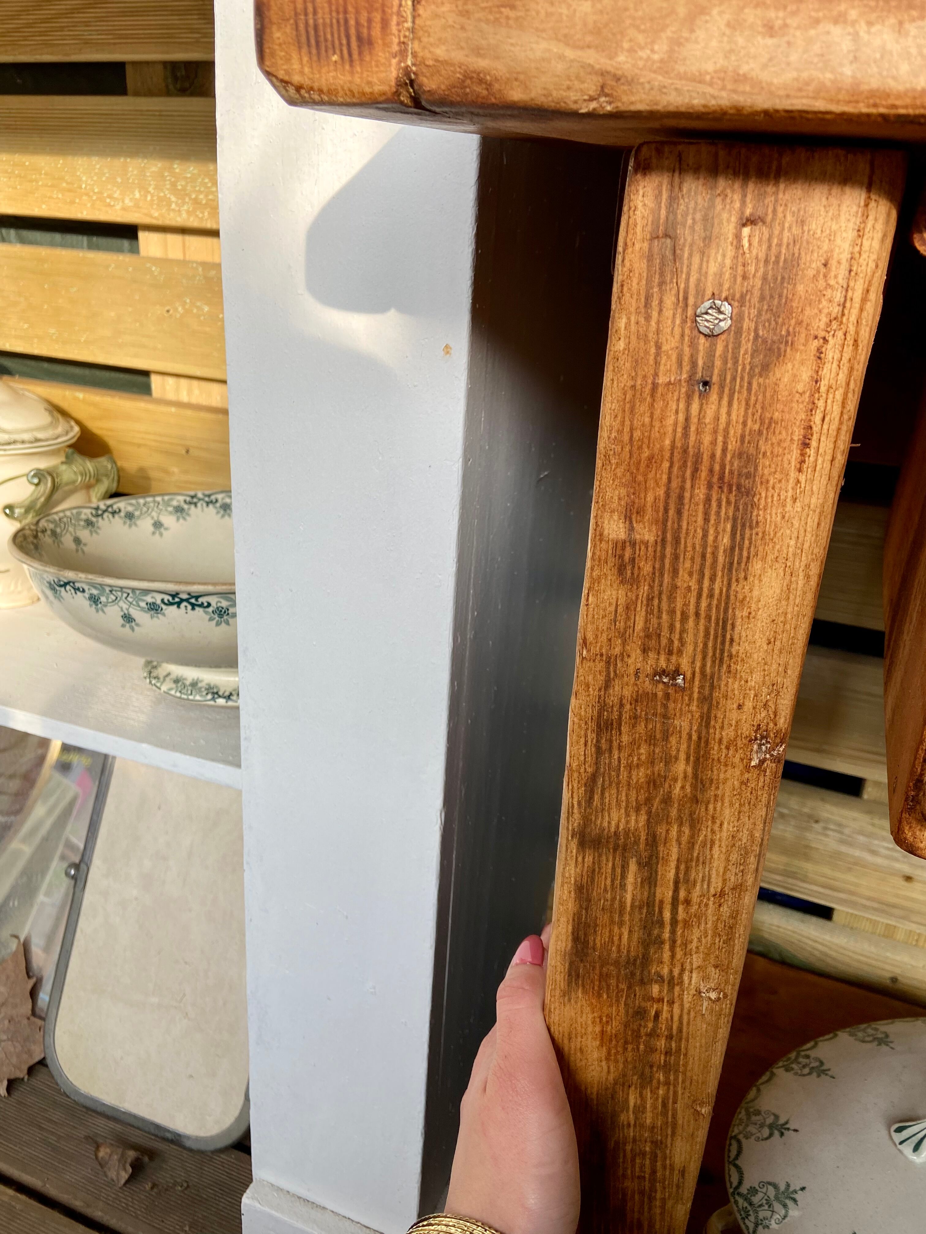 White and wood fireplace