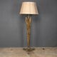 A french gilt wrought iron floor lamp, attributed to maison bagues c.1970