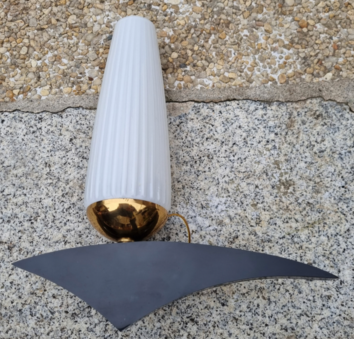 Pair of modernist wall lamps, vintage, 50s