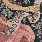 Vintage tapestry hand-screen printed in France