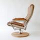 Leather armchair, chromed design, Germany,70