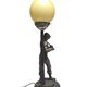 Art Deco bedside lamp, Poland, 1950s