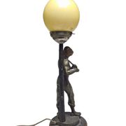 Lampe de chevet Art Déco, Pologne, années 1950