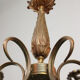 Art-deco brass chandelier, 1930s