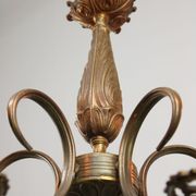 Lustre en laiton Art-déco, années 1930